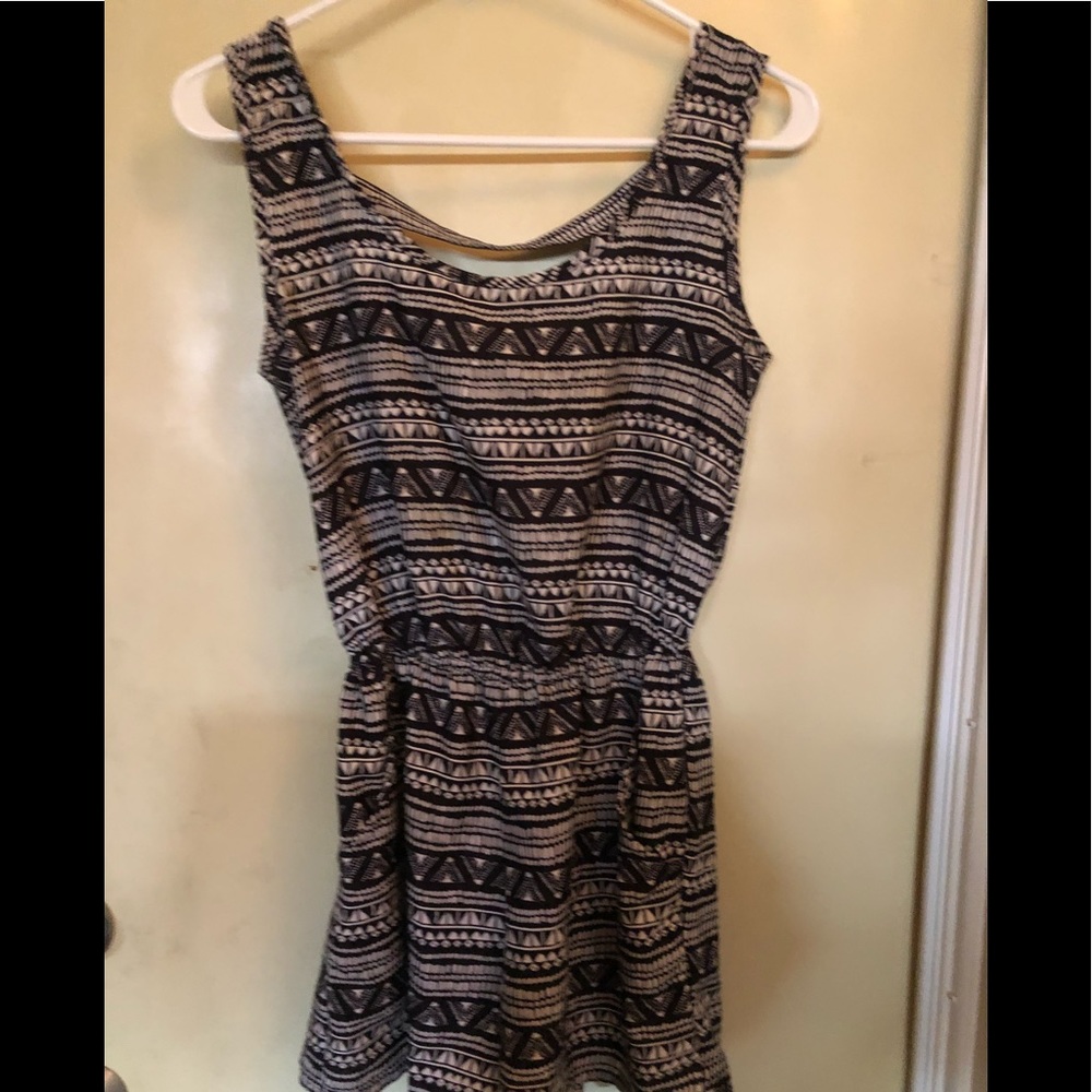 Black white romper